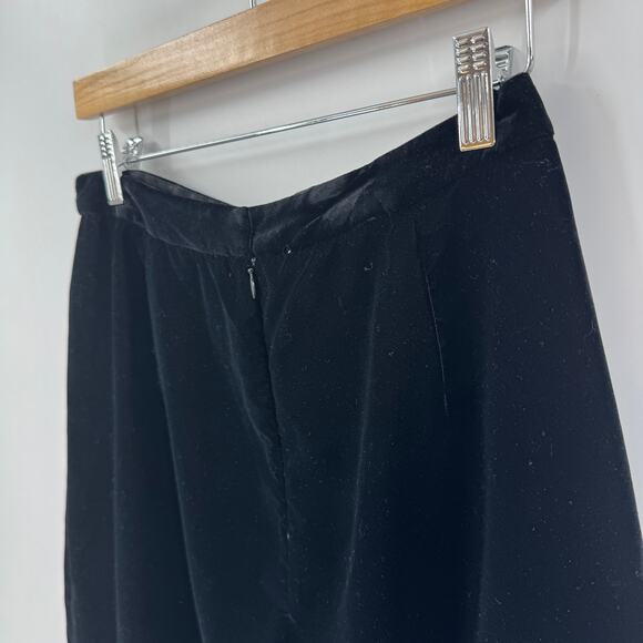 J. Crew Womens Black Maxi Skirt Velvet Soft Classic Elegant Size 10 - Picture 5 of 7